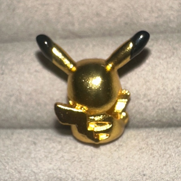 24K Gold Filled Pokemon Pikachu Charm Bead Pendant Anime Kawaii Pocket Monster - Picture 7 of 7